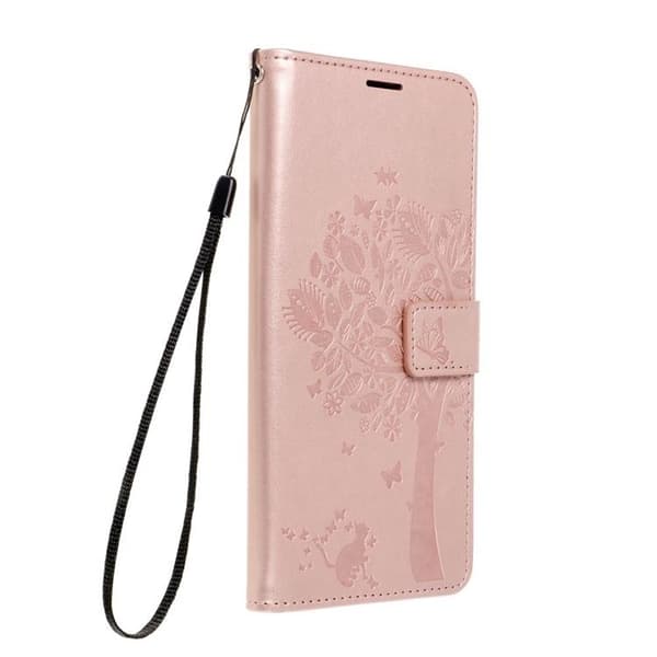 Galaxy A35 5G Lompakkokotelo Mezzo Tree - Ruusukulta Roséguld