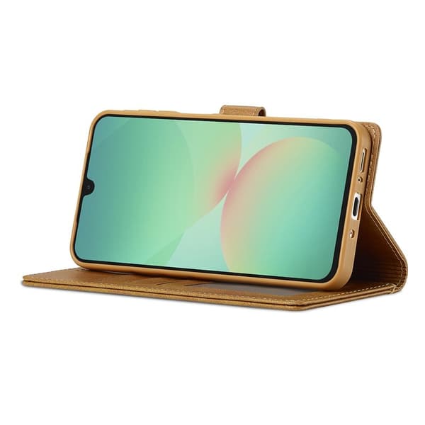 LC.IMEEKE Samsung Galaxy A17 Plånboksfodral Konstläder - Gul