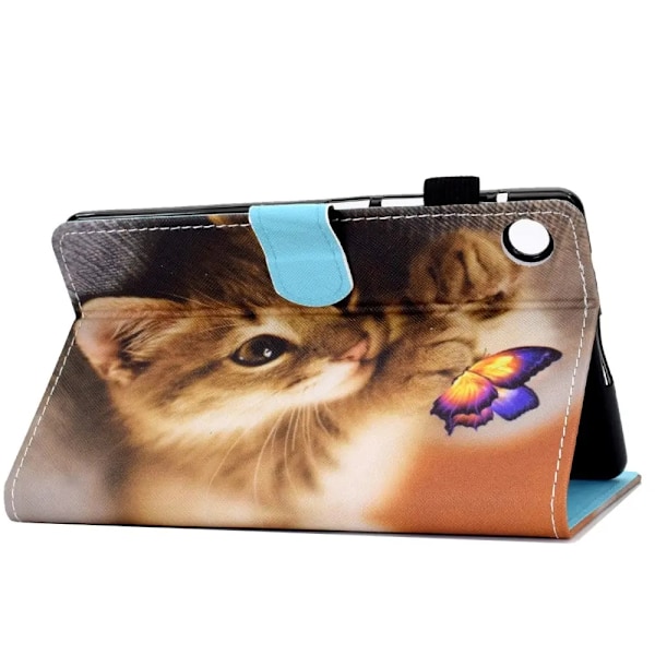 Galaxy Tab A8 10.5 2021 Plånboksfodral - Katt och Fjäril