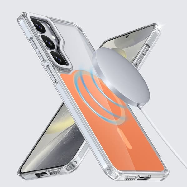 Mobilskal för Samsung Galaxy S26 Plus Magnetiskt Shockproof TPU - Orange