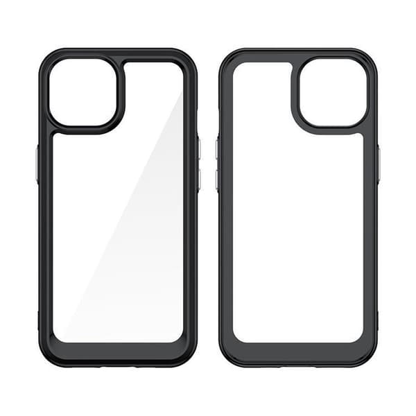 iPhone 15 Plus -puhelimen kuori Outer Space - Musta Black
