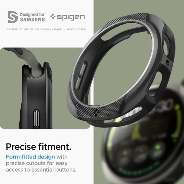 Spigen Galaxy Watch 8 (44mm) Etui Liquid Air - Sort Svart