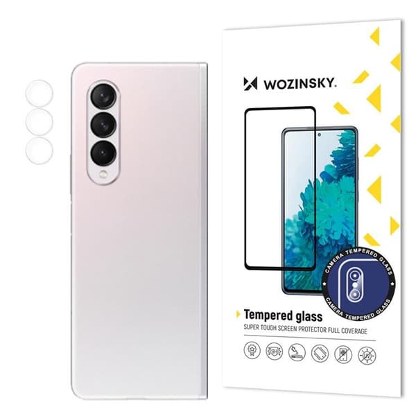 Wozinsky Galaxy Z Fold 3 hærdet glas objektivdæksel Transparent