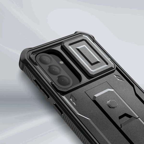 Tech- Protect telefontaske til Galaxy A56 5G Kevlar Cam Plus - Sort Svart