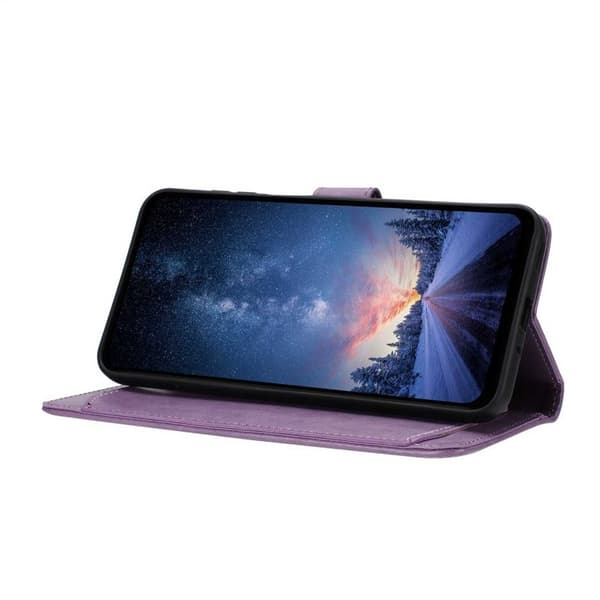 Samsung Galaxy S26 Pro Plånboksfodral Konstläder Folio Flip - Lila