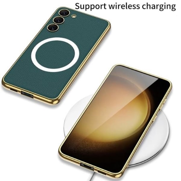GKK Galaxy S23 Mobilskal Magsafe Electroplating - Rosa