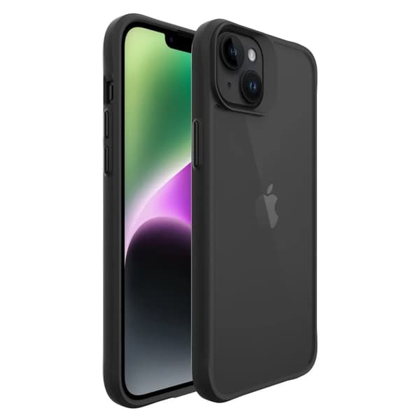 Mobilskal till iPhone 15 Stöttåligt - Svart Svart
