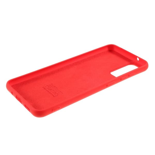 X-LEVEL Dynamic Series Liquid Silicone Mobilskal för Samsung Galaxy S20 - Röd