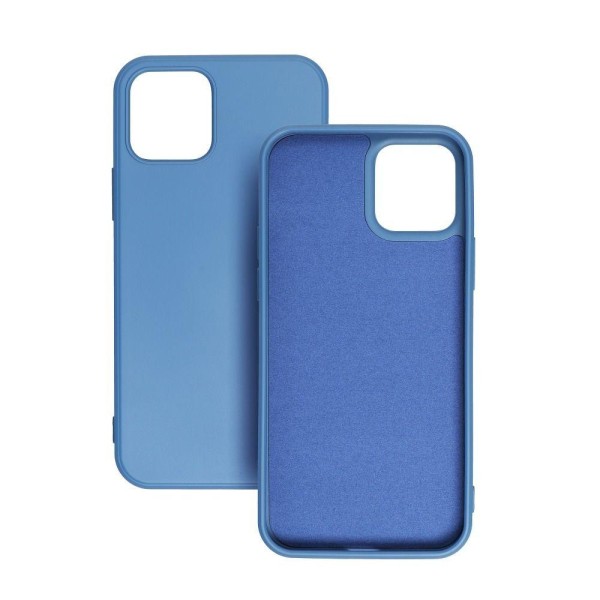 Galaxy A12/M12 Cover Forcell Silicone Lite -pehmeä muovi - sininen