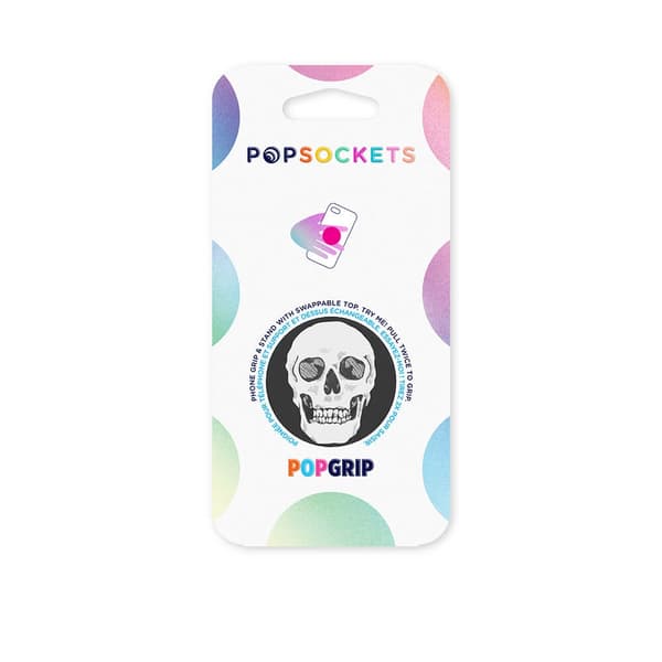 POPSOCKETS Shaky Bones White Irrotettava Grip ja Telinettä Vit