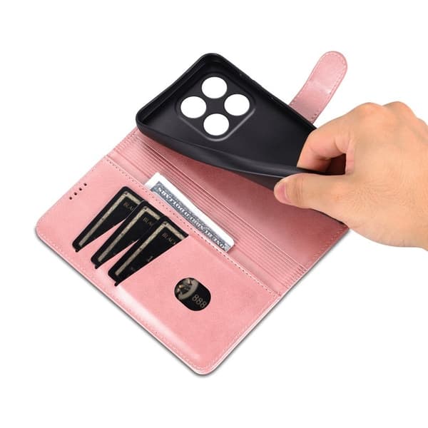 AZNS Xiaomi 17 Plånboksfodral Konstläder - Roséguld