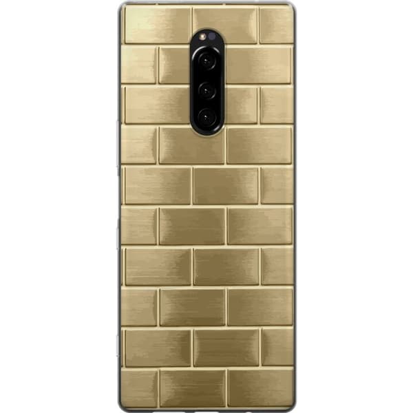 Mobilskal till Sony Xperia 1 med Gyllene Murstenar