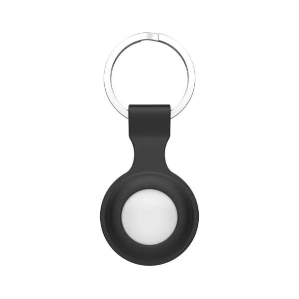SiGN Apple Airtag avaimenperä silikonikuorella - musta
