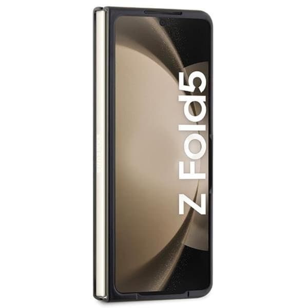 BMW Galaxy Z Fold 5 Mobilskal Læder Carbon - Sort Black