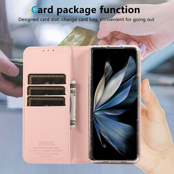 ABEEL Google Pixel 10 Pro Plånboksfodral RFID-Skydd Konstläder - Rosa