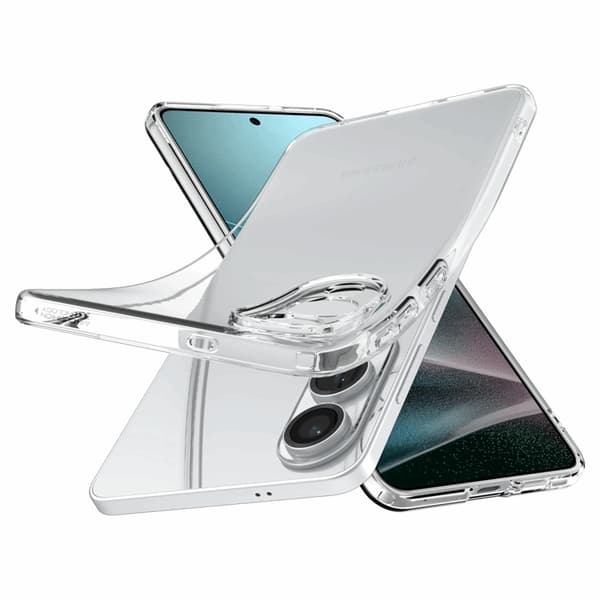 Spigen Telefontaske til Galaxy S25 Edge Flydende Krystal - Krystalklar Transparent