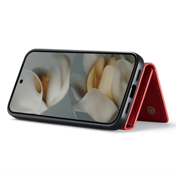 DG.MING Google Pixel 10 Pro XL Plånboksfodral Detatchable M1 Röd