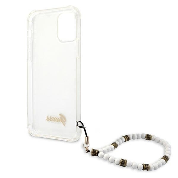 Guess iPhone 12 Pro Max Skal Vit Pearl - Transparent Vit