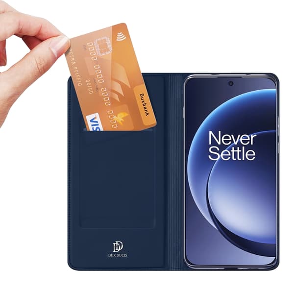 DUX DUCIS Skin Pro OnePlus 15 5G Plånboksfodral KonstLäder Konstläder Blå