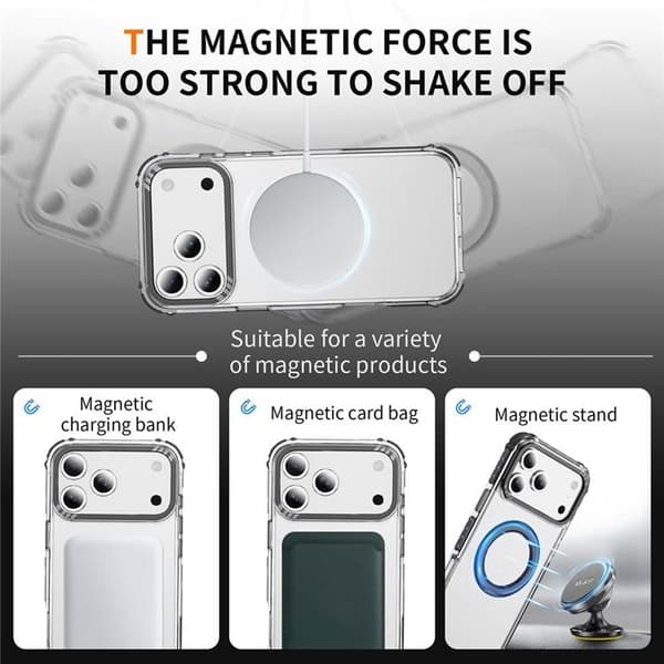Mobilskal till iPhone 17 Pro Max MagSafe Anti Drop - Svart Svart
