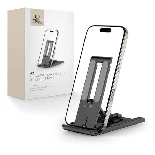 Tech-Protect Universal Mobil- & Tabletstativ - Sort Svart