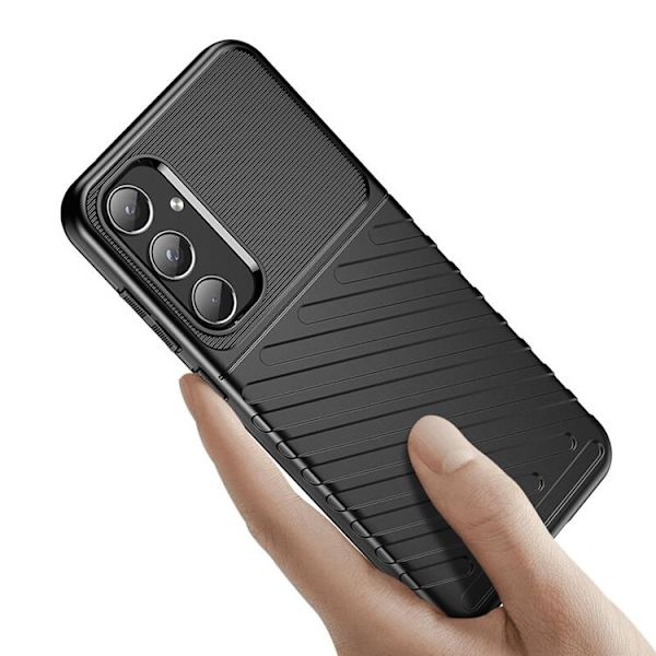 Galaxy A55 Mobilskal Thunder Armored - Svart Svart