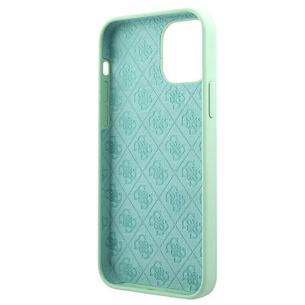 Guess Skal iPhone 12 Mini Metal Logo Script - Vihreä Green