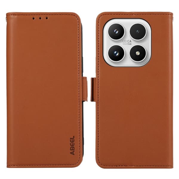 ABEEL Mobilskal till Xiaomi 17 KonstLäder RFID-Skydd - Brun