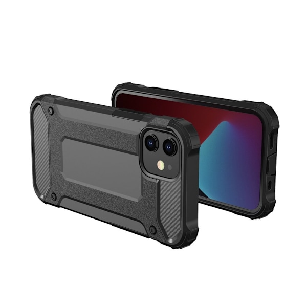 iPhone 12 Pro Max -kuori Hybrid Armor - Musta Black