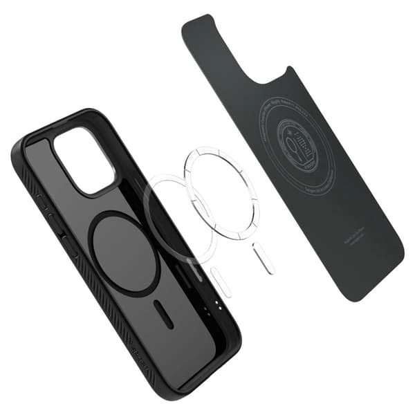 Spigen telefontaske til iPhone 16 Pro Magsafe Liquid Air - Sort Svart