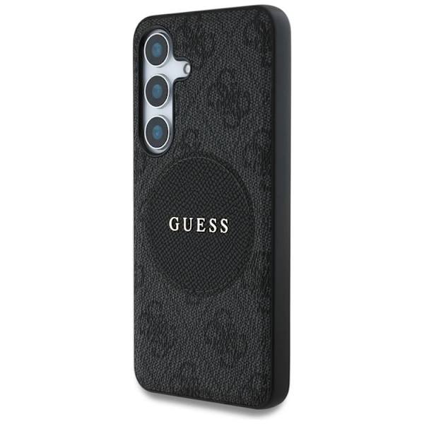 Guess Telefontaske til Galaxy S25 Plus MagSafe Round Patch Classic Logo - Sort Black