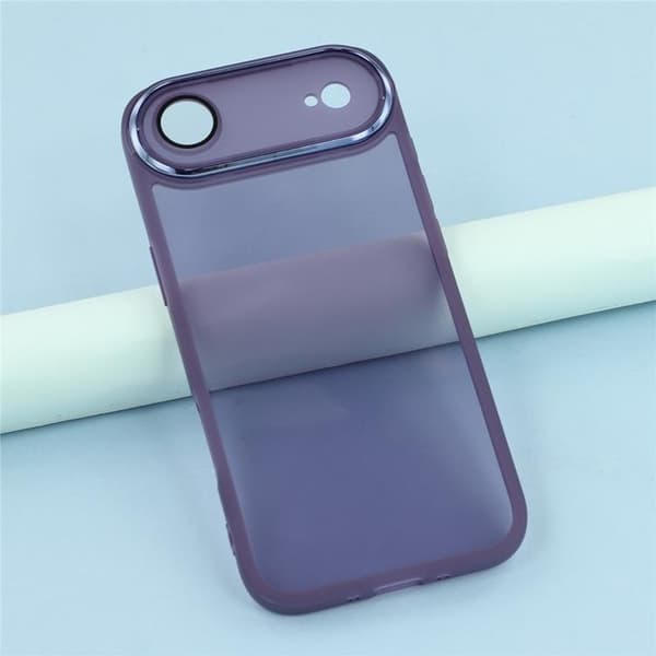 Mobilskal till iPhone Air Electroplated Kameraram - Lila Lila