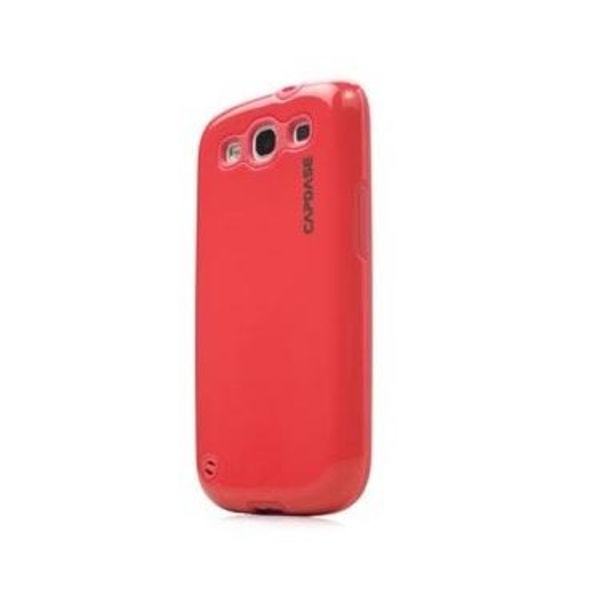 CAPDASE Polimor Samsung Galaxy S3 i9300 (punainen) + näytönsuoja Red