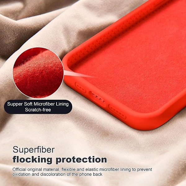 iPhone 15 Plus Mobilskal Magsafe Liquid Silikon - Röd