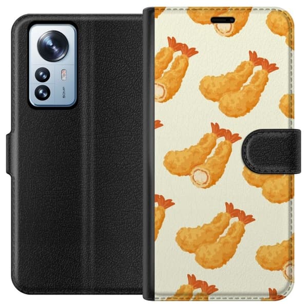 Plånboksfodral till Xiaomi 12 Pro med Räkor