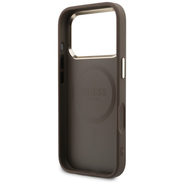 Guess Mobilskal För iPhone 17 Pro Max MagSafe  Perforated 4G - Brun