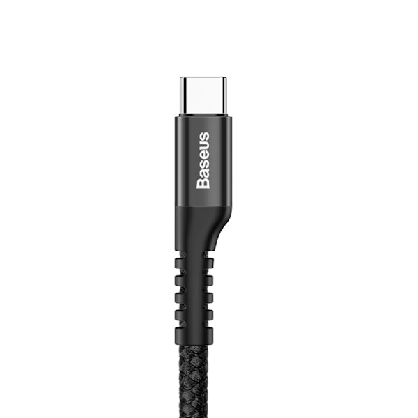 BASEUS USB-C till USB-A kabel 1m Fish Eye - Svart Svart