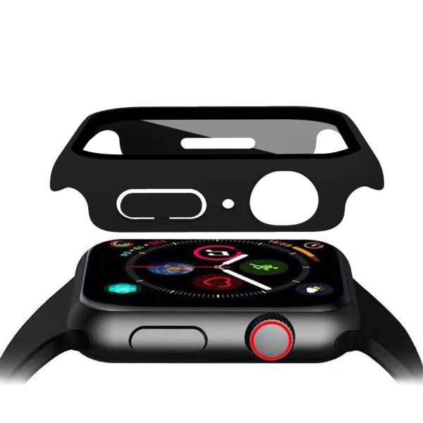 Apple Watch 7 (45mm) 2-i-1 Cover + Hærdet glas - Sort