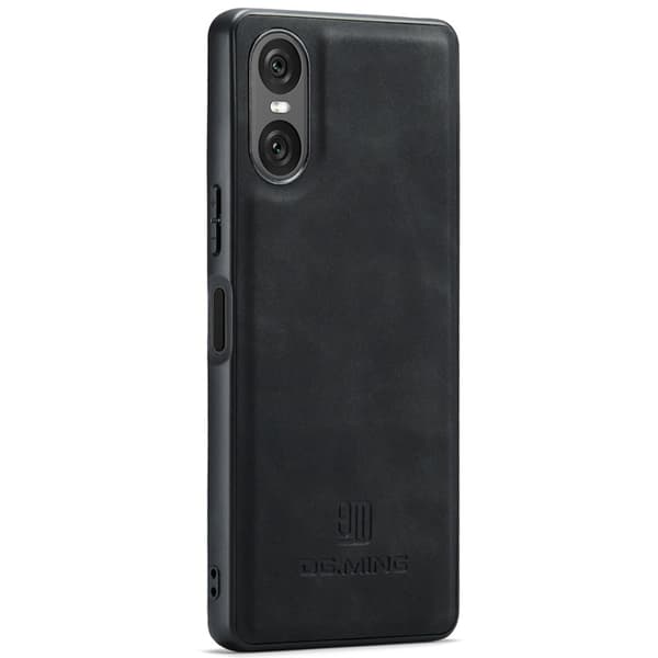 DG.MING Mobilskal till Sony Xperia 10 VI PU Läder + PC + TPU - Svart