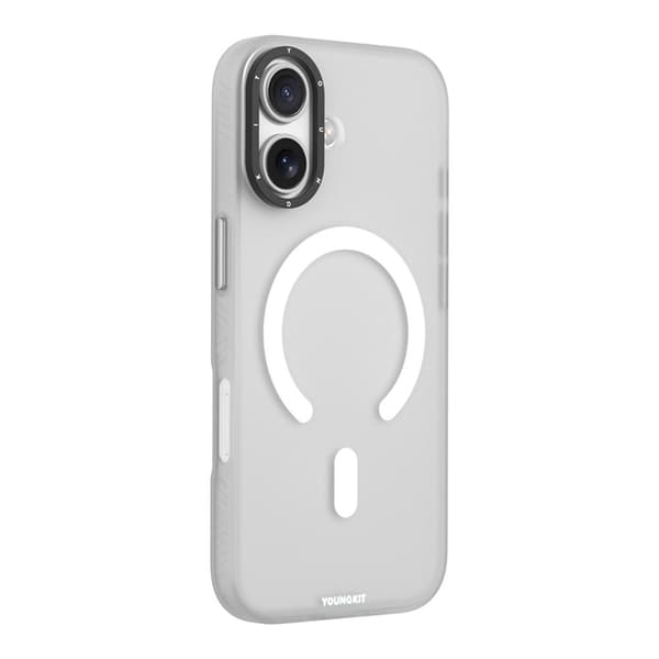 YOUNGKIT Mobilskal till iPhone 17 MagSafe PET TPU - Vit Vit