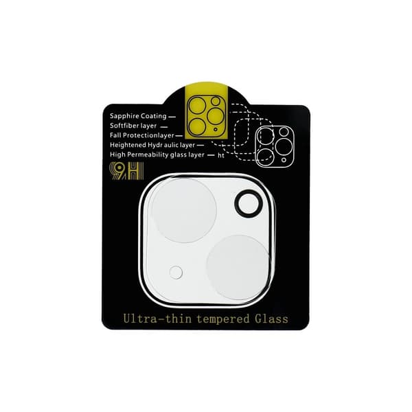 5D fuldlim hærdet glas kameralinsedæksel til iPhone 13/13 Mini Transparent