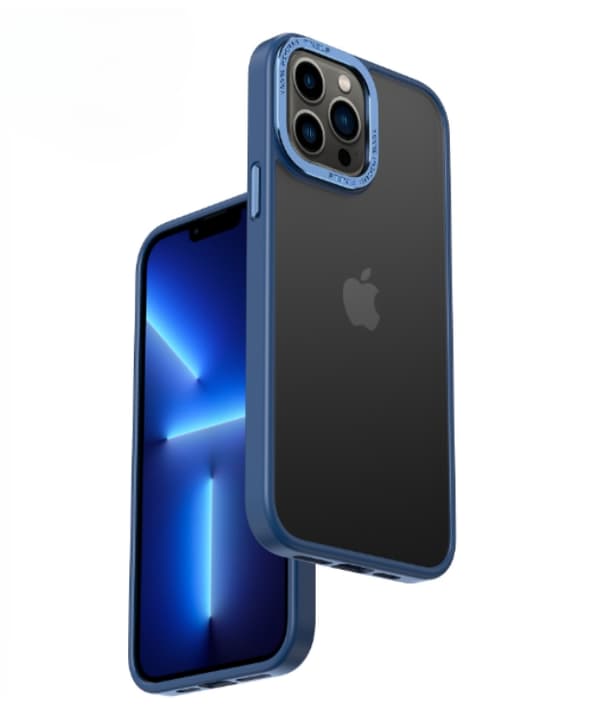 iPhone 14 Pro Max Skal Kameraram i Aluminiumlegering - Mörkblå