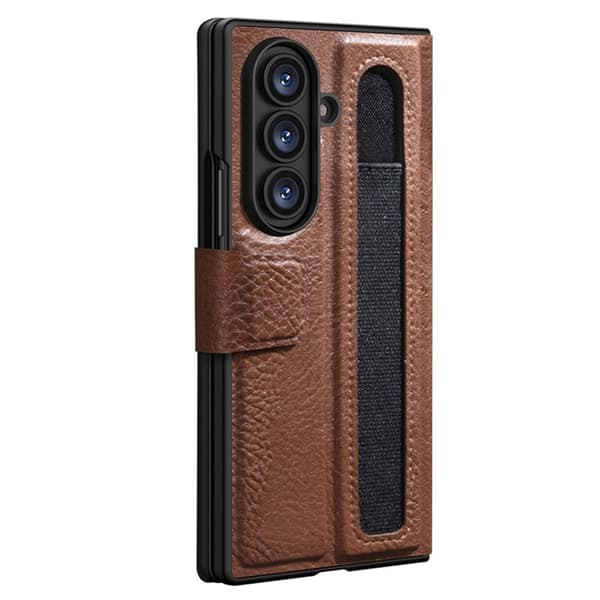 Nillkin Galaxy Z Fold 7 Plånboksfodral Kickstand - Brun