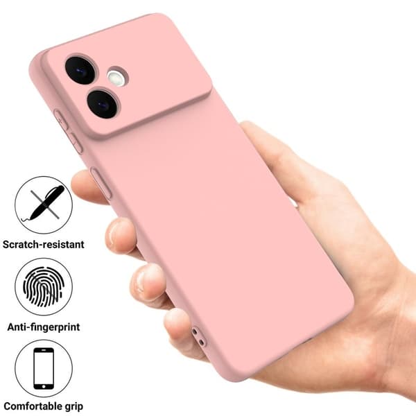 Samsung Galaxy S26 Edge Skal Flytande Silikon - Rosa