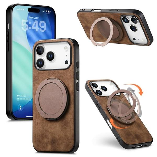 Mobilskal till iPhone 17 Pro Rotating Kickstand - Brun Brun