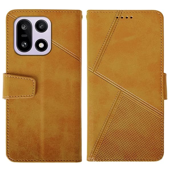 IDEWEI OnePlus 15 5G Plånboksfodral Calf Texture Konstläder - Brun Brun