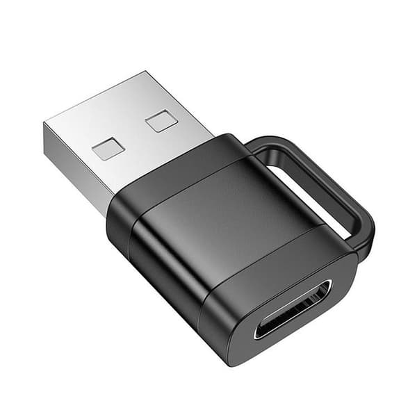 Hoco Adapter OTG USB-A Till USB-C 3A UA31D - Svart Svart