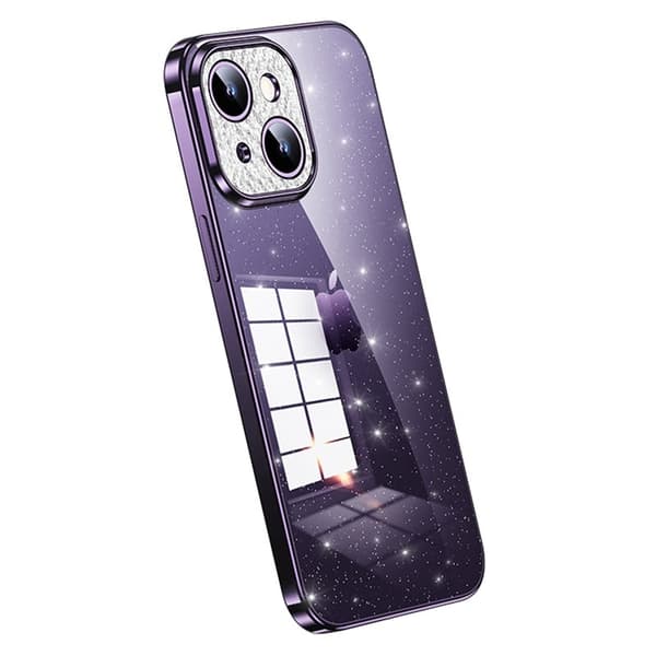 SULADA Mobilskal till iPhone 14 Plus TPU med Rhinestone Glitter - Lila