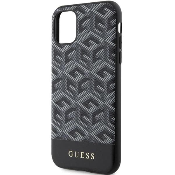 Guess Mobilskal till iPhone 11/XR Magsafe Cube Stripes - Svart Svart