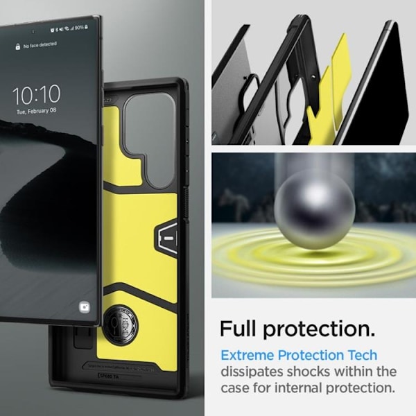 Spigen Tough Armor Skal Galaxy S22 Ultra - Svart Svart